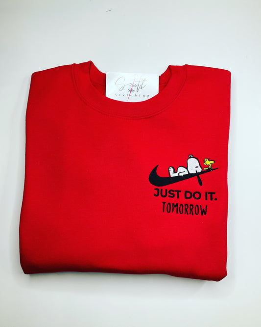 Snoopy "Just do it Tomorrow"